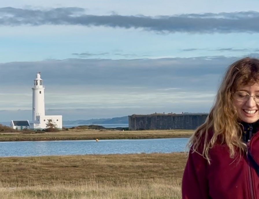 Lighthouse Explorers' host Annie visits Hurst Point Lighthouse. This is situated on the south coast of England.